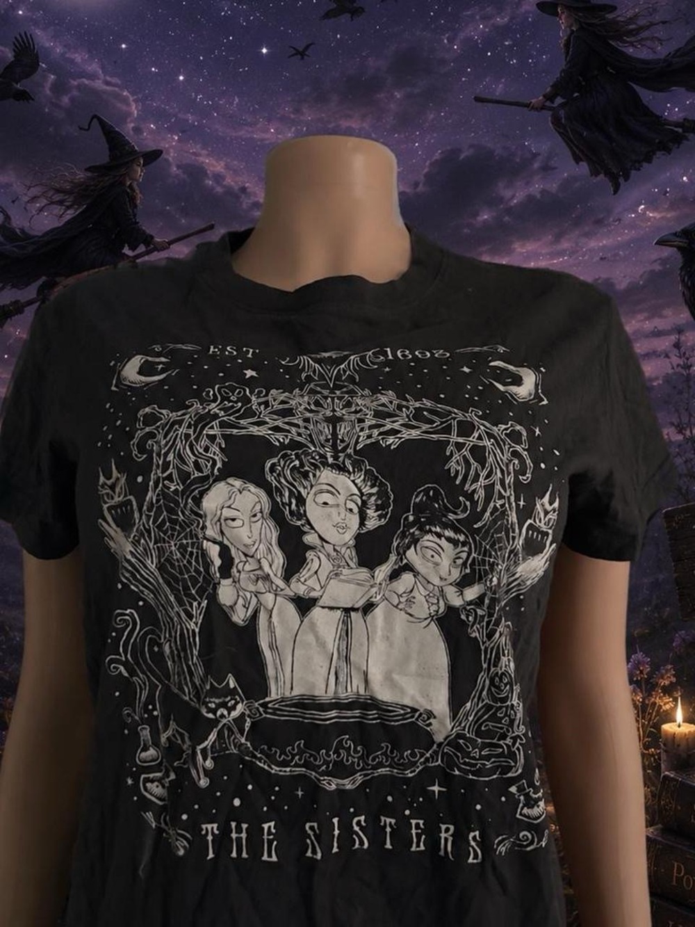 The Sisters Black Graphic Kids Tee